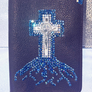 Genuine Leather & Crystal Bible Cover