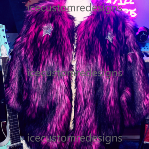 Jennafer Grace Faux Fur UFO & Stars Jacket