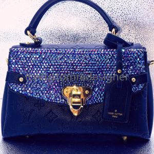 LV Dupe Bag With Color Changing Rhinestones