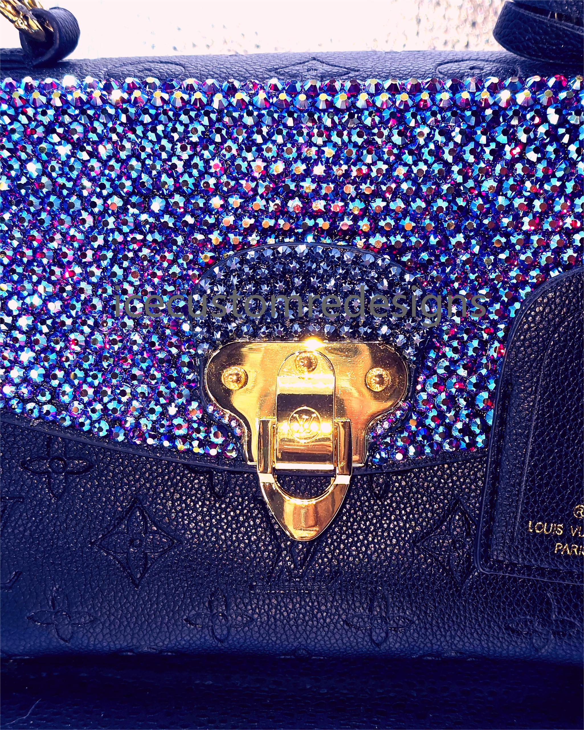 LV Dupe Bag With Color Changing Rhinestones - Image 2